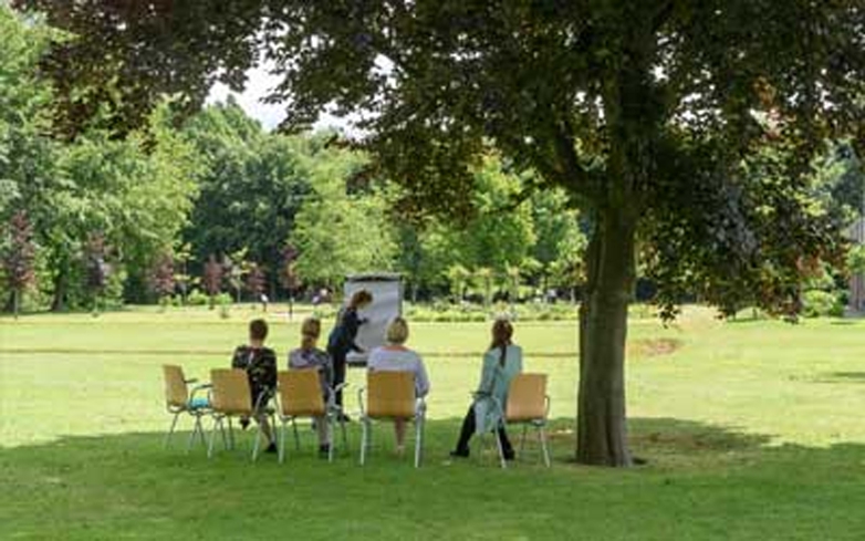 Buiten op het landgoed